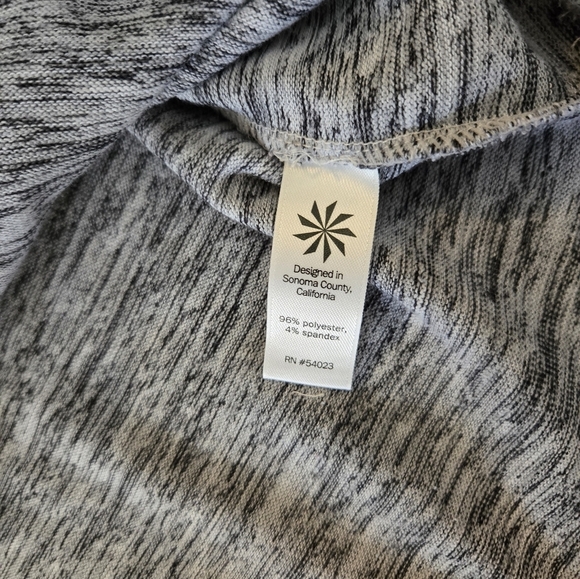 Athleta Small Heather Gray Cowl Neck Pullover - Picture 9 of 12